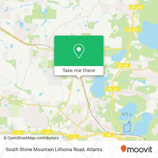 Mapa de South Stone Mountain Lithonia Road