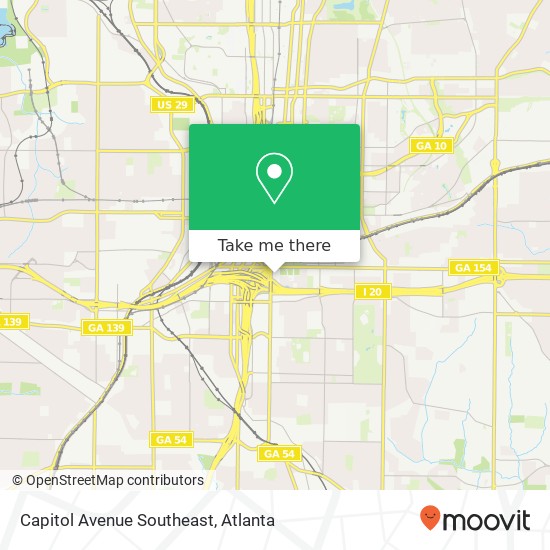 Mapa de Capitol Avenue Southeast