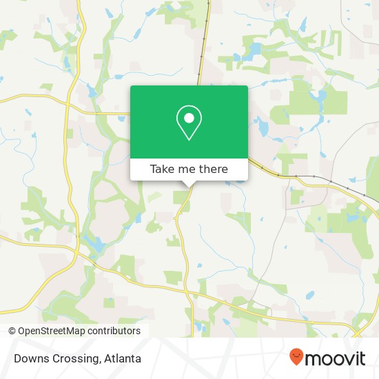 Downs Crossing map