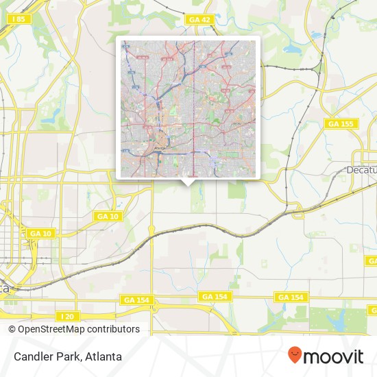 Candler Park map