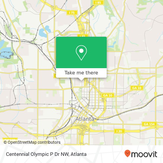 Mapa de Centennial Olympic P Dr NW