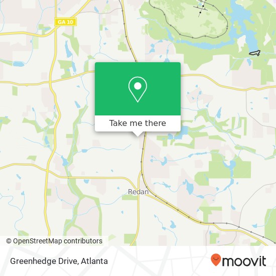 Greenhedge Drive map