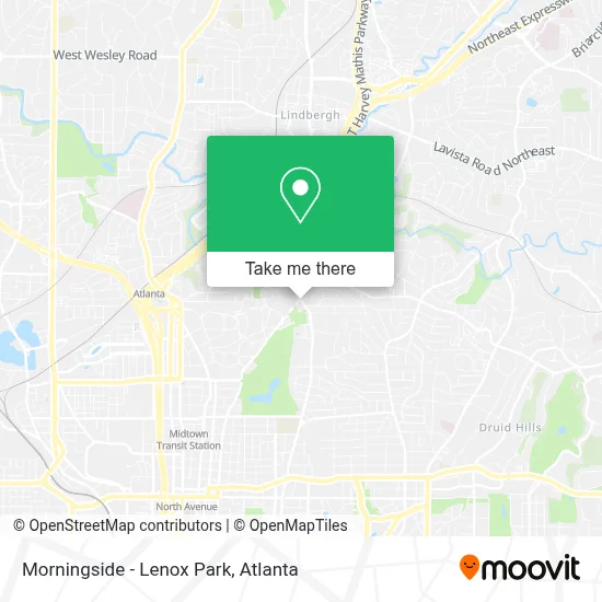 Morningside - Lenox Park map
