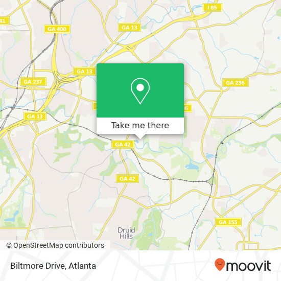 Biltmore Drive map