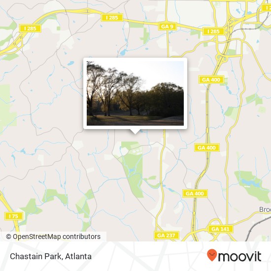 Mapa de Chastain Park