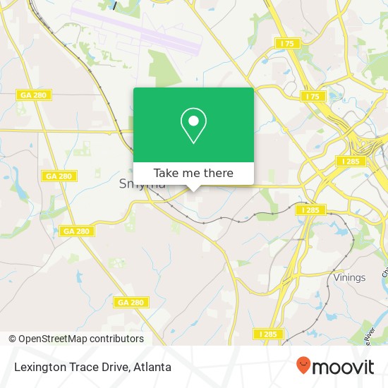 Lexington Trace Drive map