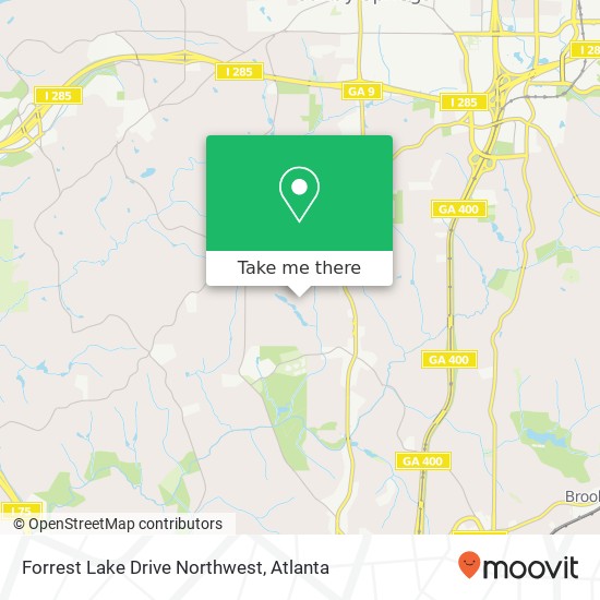 Mapa de Forrest Lake Drive Northwest