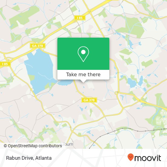 Rabun Drive map