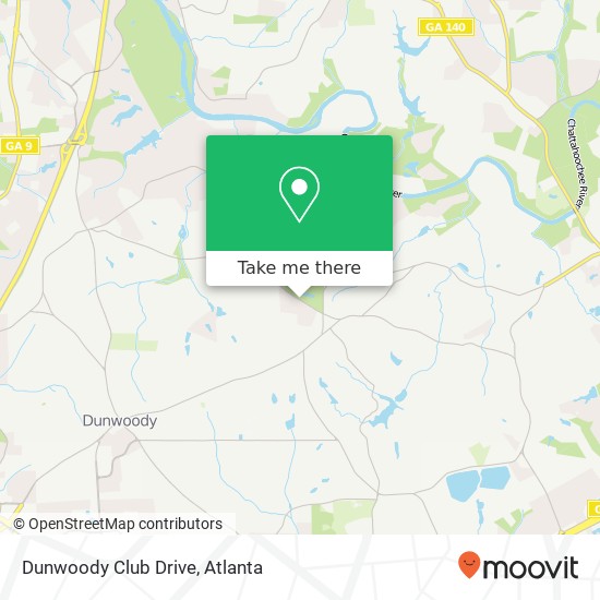 Dunwoody Club Drive map