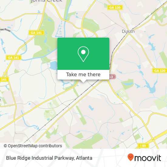 Mapa de Blue Ridge Industrial Parkway