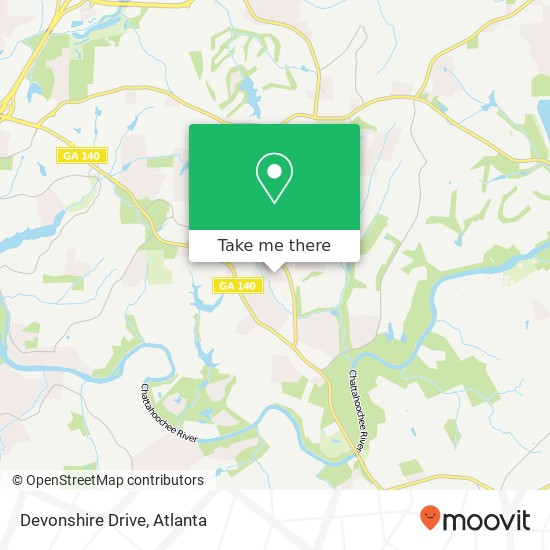 Mapa de Devonshire Drive