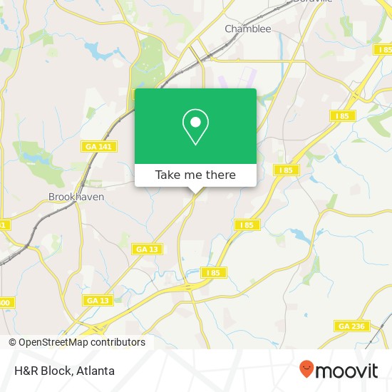 H&R Block map