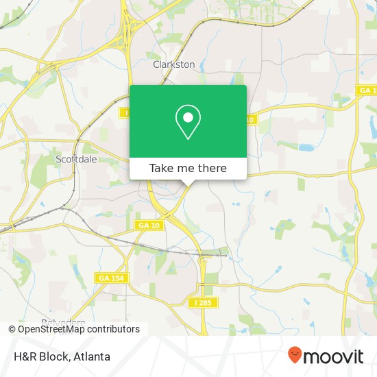 H&R Block map