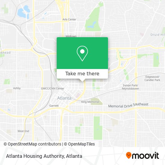 Mapa de Atlanta Housing Authority