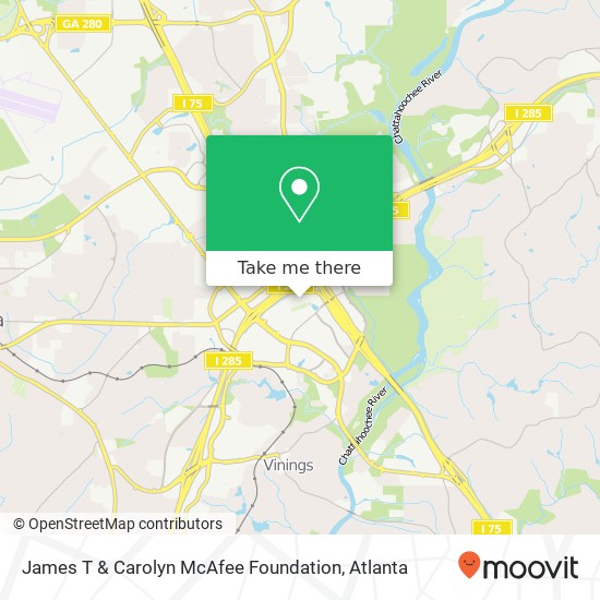 James T & Carolyn McAfee Foundation map