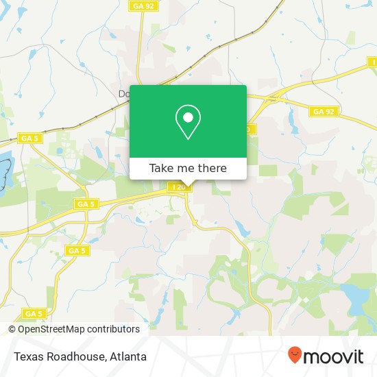 Mapa de Texas Roadhouse