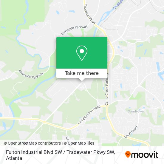 Mapa de Fulton Industrial Blvd SW / Tradewater Pkwy SW