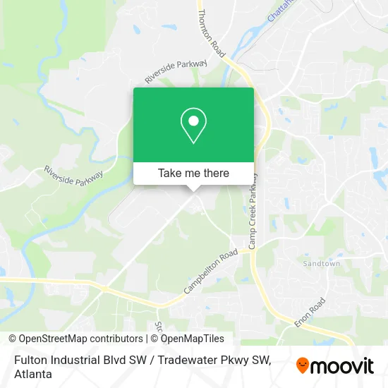 Fulton Industrial Blvd SW / Tradewater Pkwy SW map