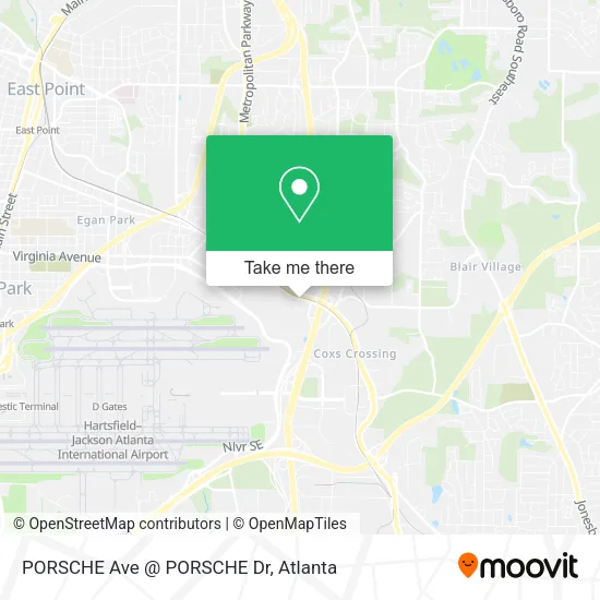 Mapa de PORSCHE Ave @ PORSCHE Dr