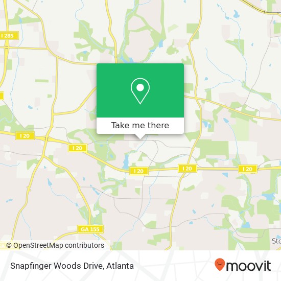 Mapa de Snapfinger Woods Drive