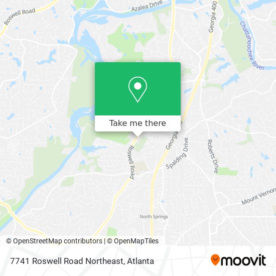 Mapa de 7741 Roswell Road Northeast