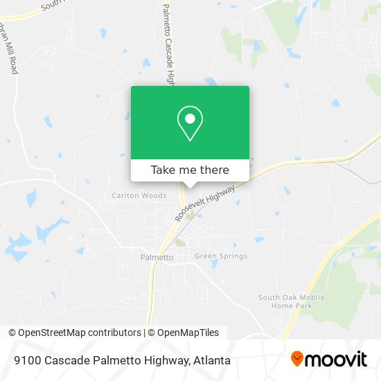 Mapa de 9100 Cascade Palmetto Highway