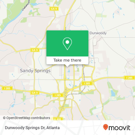 Dunwoody Springs Dr map