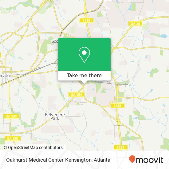 Mapa de Oakhurst Medical Center-Kensington