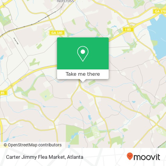 Carter Jimmy Flea Market map