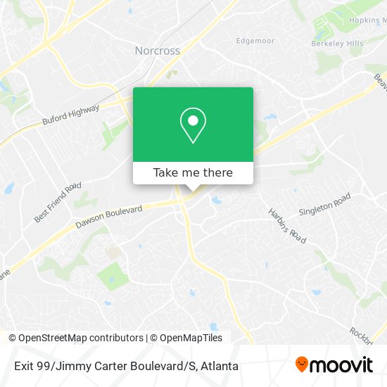 Mapa de Exit 99 / Jimmy Carter Boulevard / S