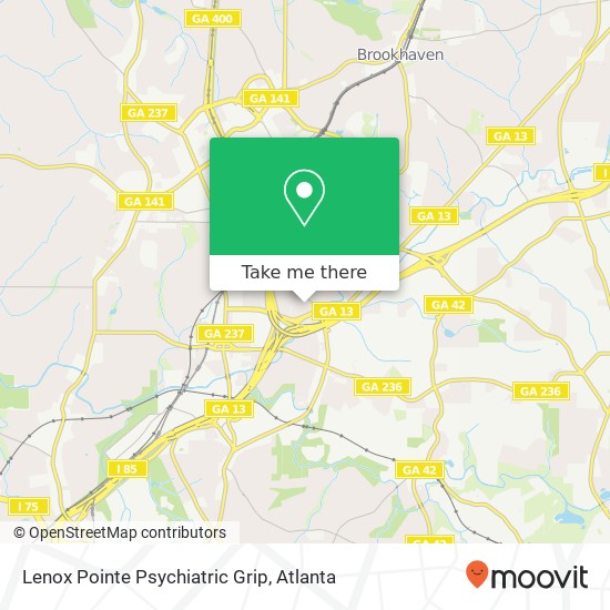 Lenox Pointe Psychiatric Grip map