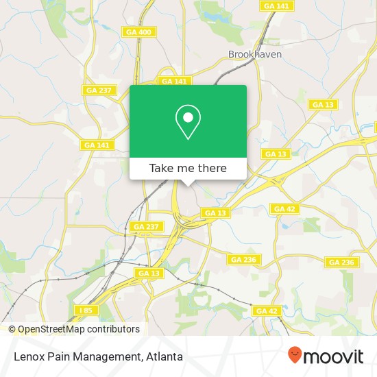 Lenox Pain Management map