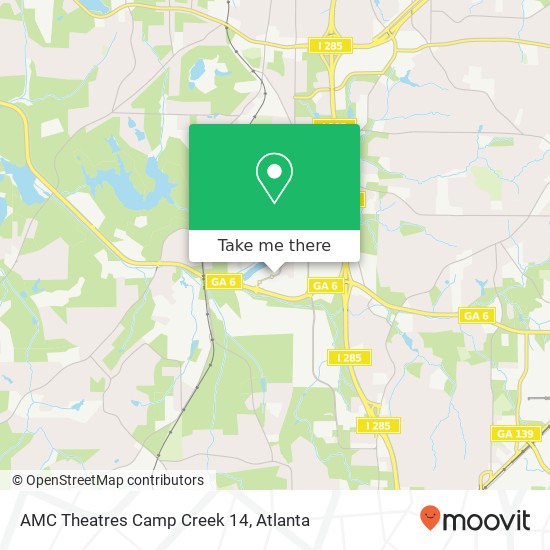 Mapa de AMC Theatres Camp Creek 14