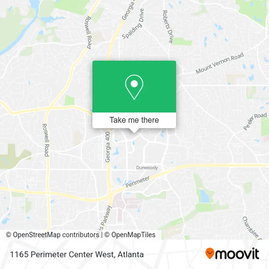 1165 Perimeter Center West map