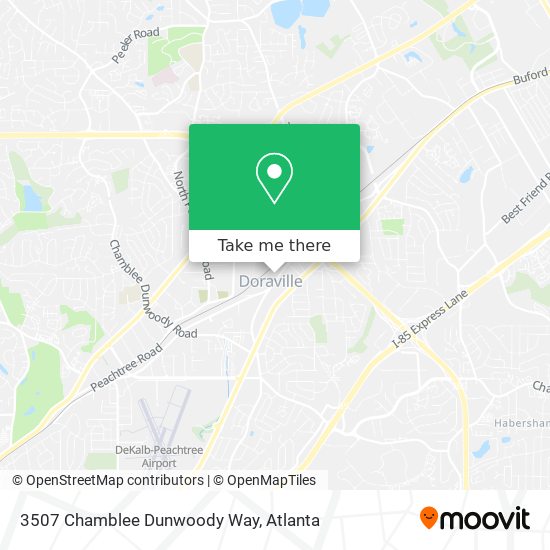 3507 Chamblee Dunwoody Way map