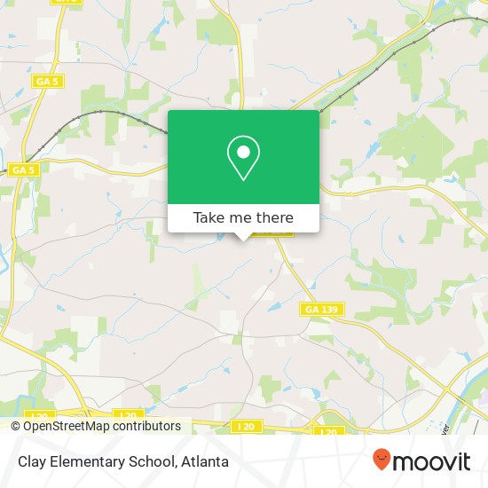Clay Elementary School map
