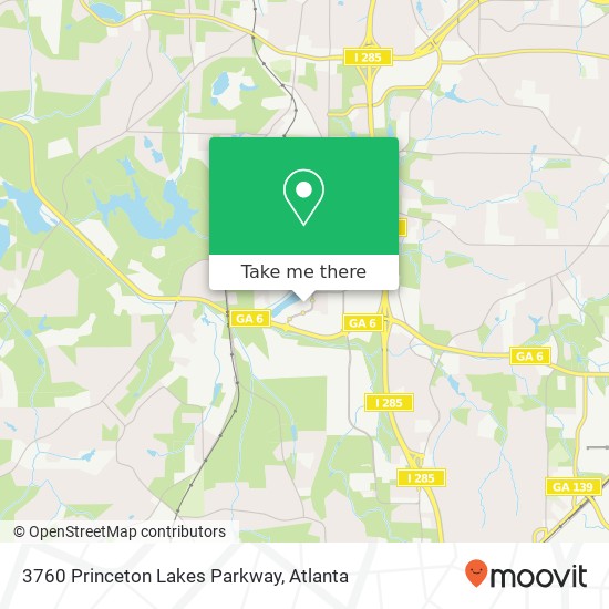 3760 Princeton Lakes Parkway map