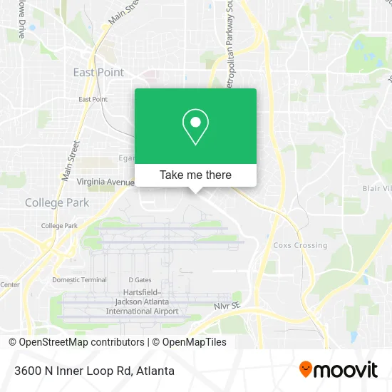 Mapa de 3600 N Inner Loop Rd