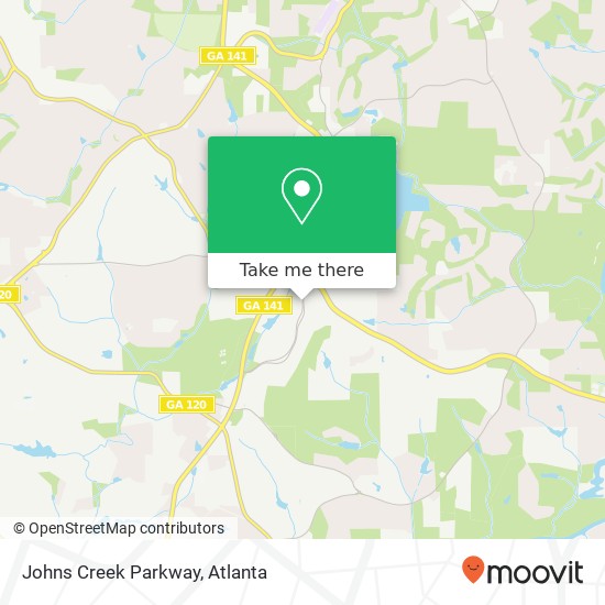 Mapa de Johns Creek Parkway