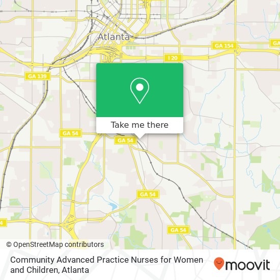 Mapa de Community Advanced Practice Nurses for Women and Children