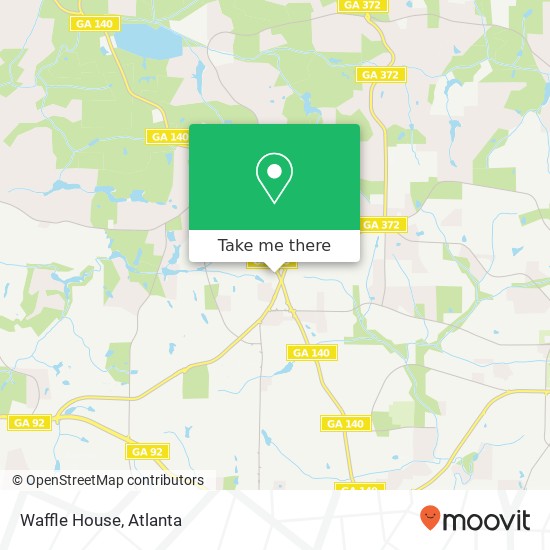 Waffle House map