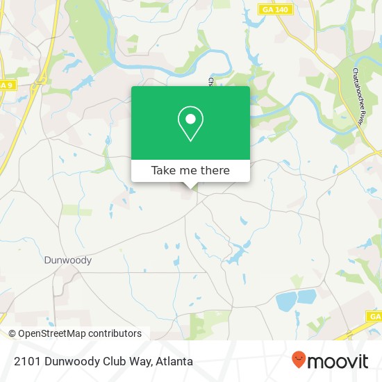 2101 Dunwoody Club Way map