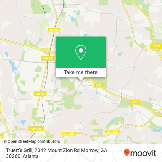 Truett's Grill, 2042 Mount Zion Rd Morrow, GA 30260 map