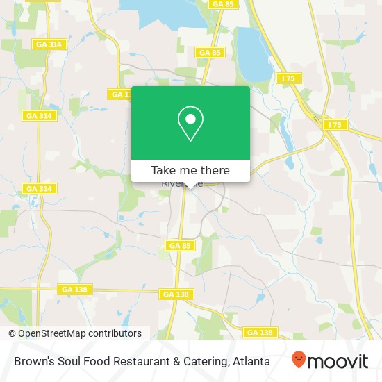 Brown's Soul Food Restaurant & Catering, 6733 Springdale Dr Riverdale, GA 30274 map