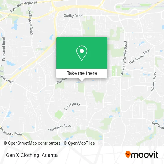 Gen X Clothing map