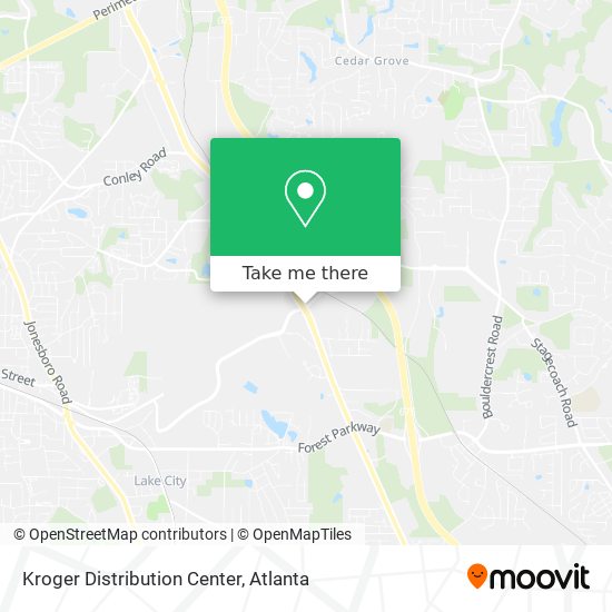 Mapa de Kroger Distribution Center