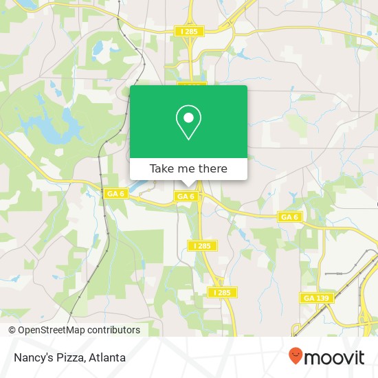 Mapa de Nancy's Pizza, 3360 Shelby Ln East Point, GA 30344