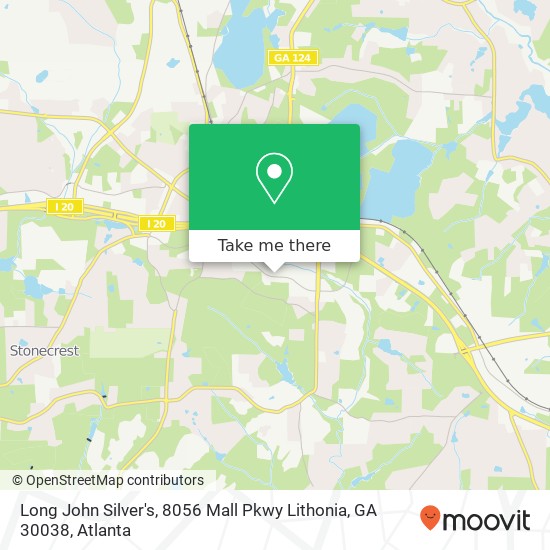 Long John Silver's, 8056 Mall Pkwy Lithonia, GA 30038 map