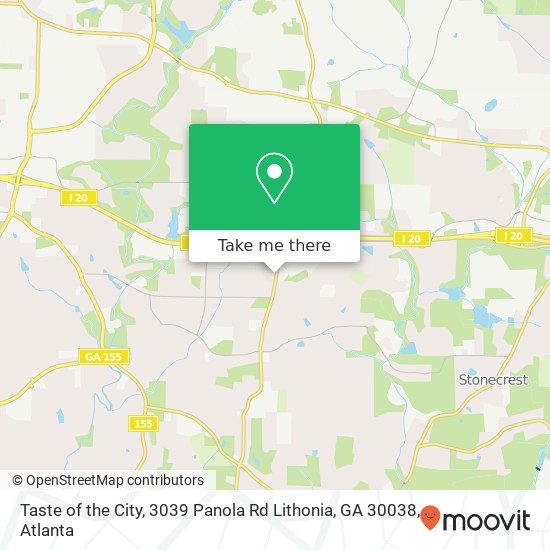 Mapa de Taste of the City, 3039 Panola Rd Lithonia, GA 30038
