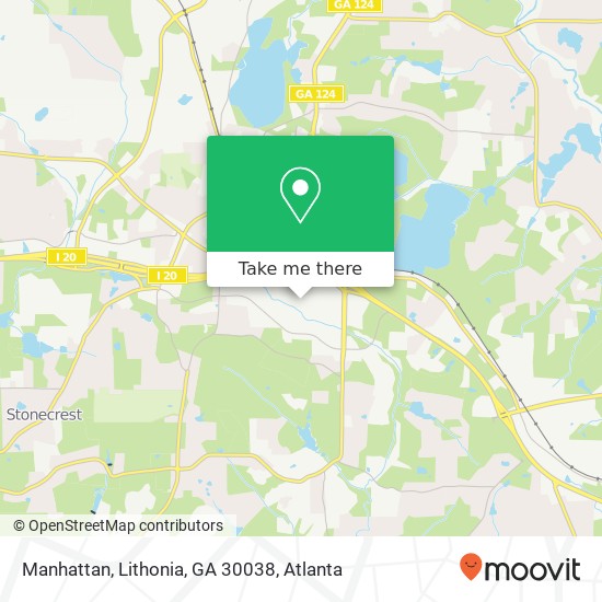 Manhattan, Lithonia, GA 30038 map